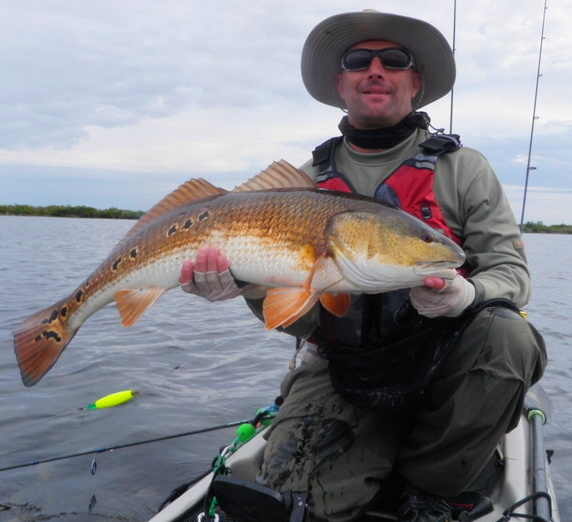 Fred with spotted red dummit.jpg